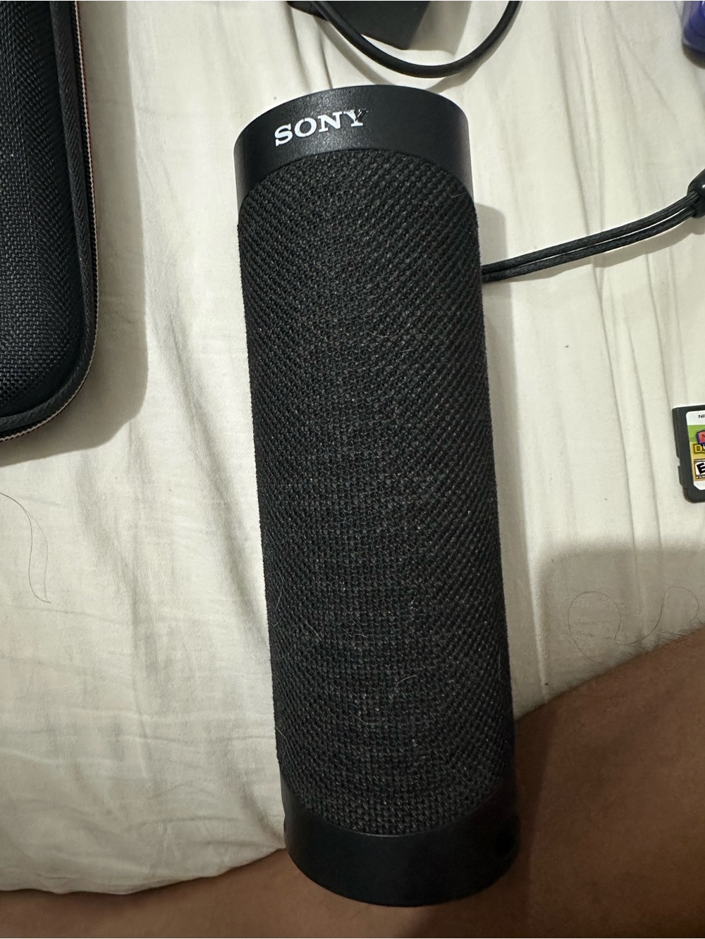 Sony Black Cylindrical Bluetooth Speaker